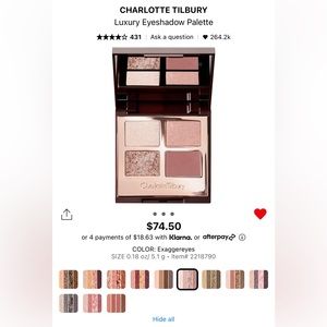 Charlotte Tilbury Luxury Eyeshadow Palette